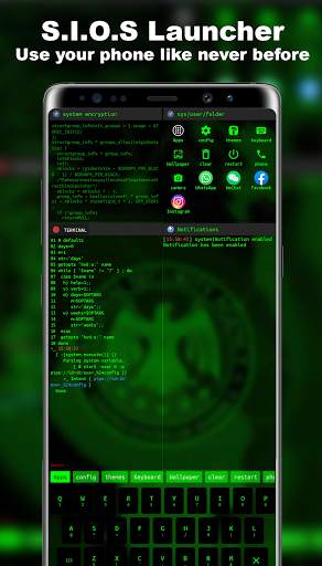 S.I.O.S Launcher - Hack System screenshot 1
