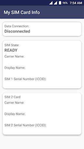 My SIM Card Info screenshot 1