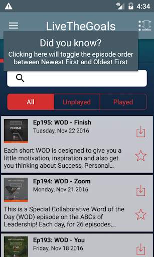 Live The Goals Podcast screenshot 2