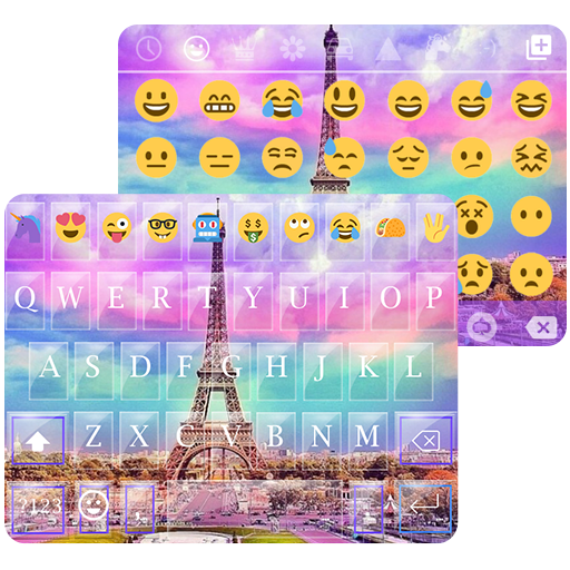 Rainbow Eiffel Tower - Emoji Keyboard icon