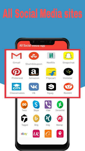 All Social Media & Social Network in one app screenshot 2