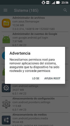 Administrador de aplicaciones del sistema screenshot 6