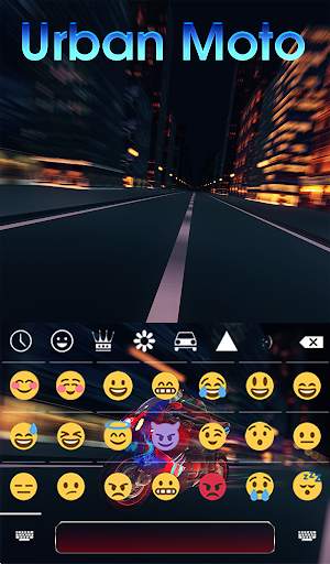 Urban Moto Animated Keyboard   Live Wallpaper स्क्रीनशॉट 4