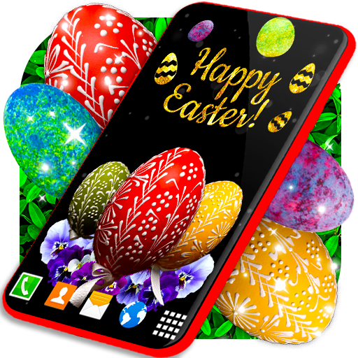 Easter Live Wallpaper 🐰 Egg and Rabbit 4K Themes أيقونة