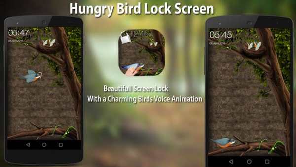 Hungry Bird Lock Screen screenshot 1