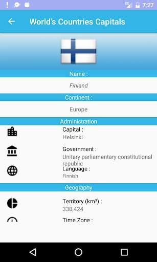 World's Countries Capitals screenshot 2