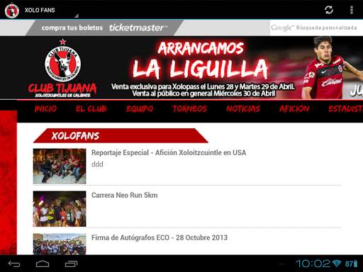 Xolos MX 10 تصوير الشاشة
