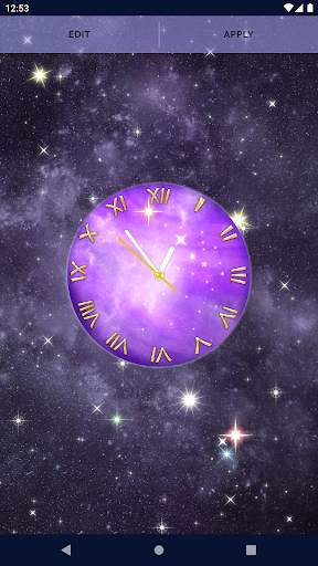 Space Clock Live Wallpaper screenshot 4