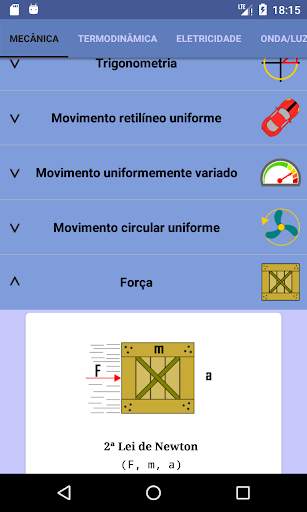 Fórmulas de Física - Physics Calc screenshot 1