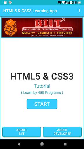 HTML5-CSS3 Training App (Offline)with 450 Programs screenshot 1