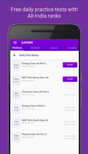 DARWIN - NEET 2021 Preparation | Free MCQs + Tests screenshot 2