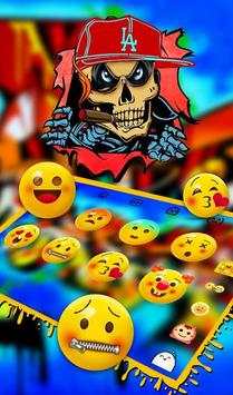 Live 3D Skull Monster Keyboard Theme screenshot 4