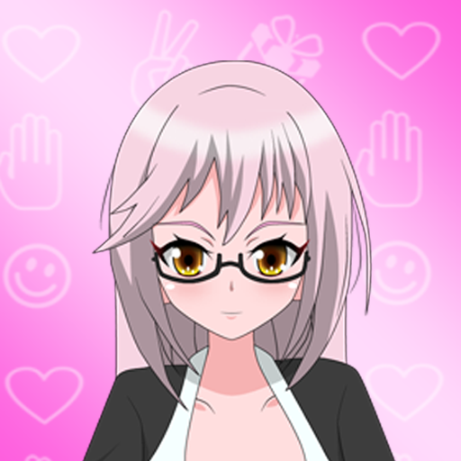 Rock Paper Scissors Anime Girl أيقونة