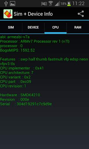 Sim Device Info screenshot 3