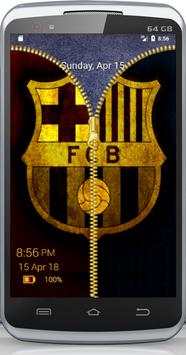 Barcelona Zipper Lock Screen screenshot 2