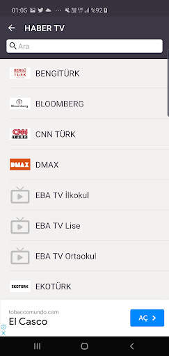 MOBİL TV CANLI TV-TÜRK WORLD screenshot 6