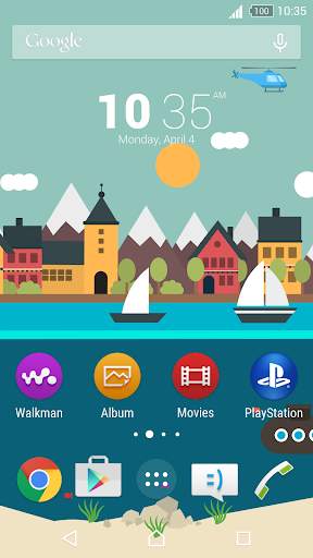 City life theme screenshot 4