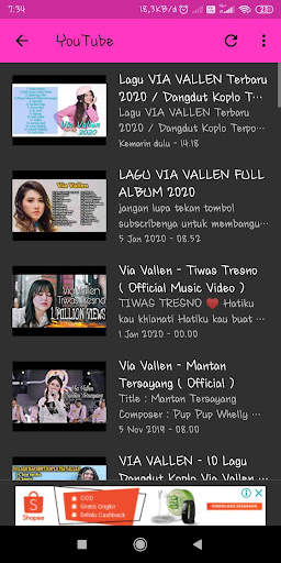 Lagu Via Vallen Lengkap Terbaru Offline 5 تصوير الشاشة