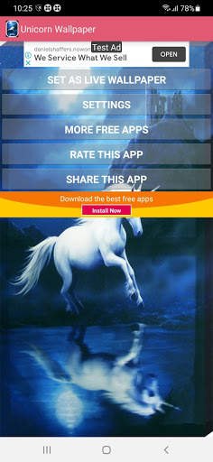 Unicorn Live Wallpaper screenshot 11