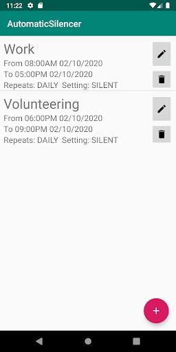 Phone Silencer: Schedule mute and shush times screenshot 2