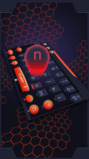 Black Technology Keyboard Theme screenshot 2