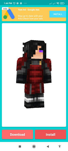 Skin Naruto for MCPE - Skinpack - 3D View screenshot 6