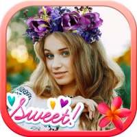 Flower Crowns Headband Pic App logo