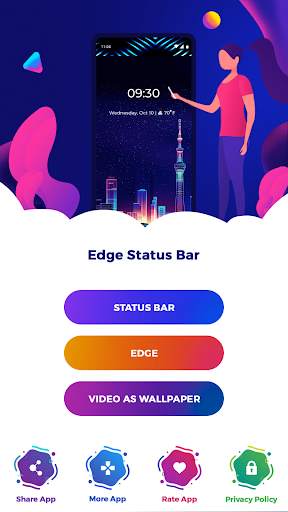 Edge Light Live Wallpaper screenshot 1