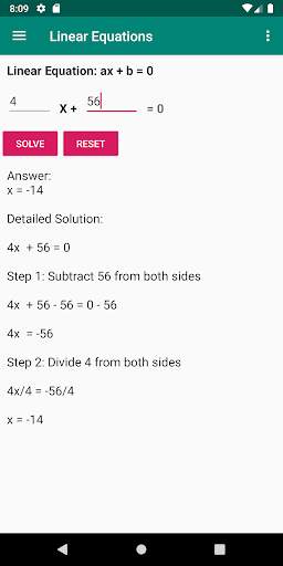 Maths Equation Solver screenshot 3