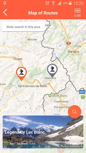 Mhikes, geo-guided hikes screenshot 1