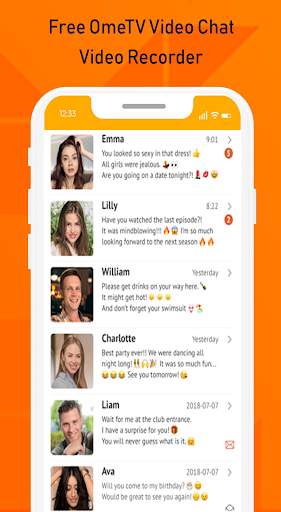 Free Video Chat for Strangers OmeTV Video Recorder screenshot 2