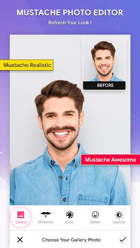 Mustache Photo Editor screenshot 1