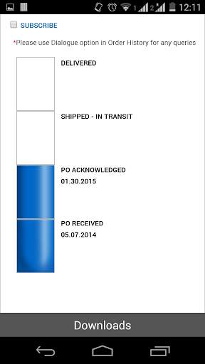 UOP Order Status screenshot 3