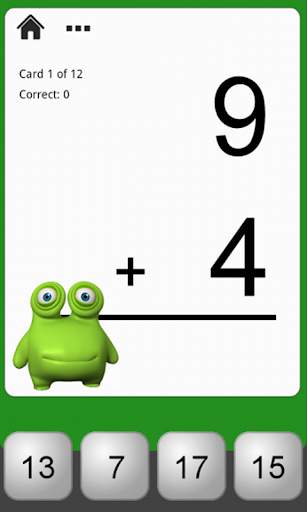 Monster Math Flash Cards Lite screenshot 2