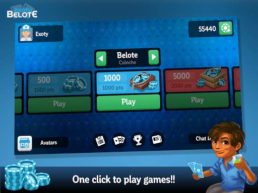 Exoty Online Belote & Coinche screenshot 9