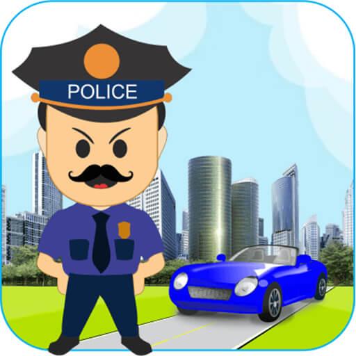 Traffic Police E Challan Duty Kids Learning Sim icon