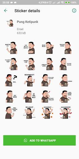 Stiker Kartun Whatsapp screenshot 3