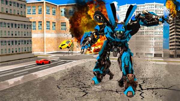 Mech Robot Car War: transform Robot shooting games screenshot 3