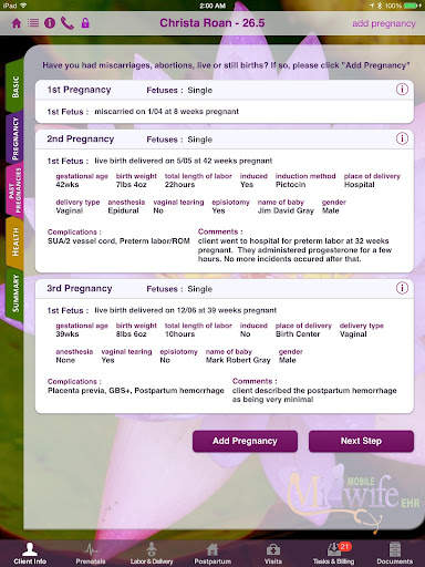 Mobile Midwife EHR Client Port screenshot 11