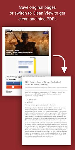 Web to PDF Nice Converter screenshot 4