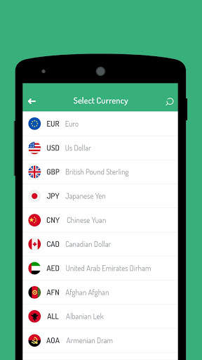 Live World Currency Converter - Exchange Rates Cal screenshot 2