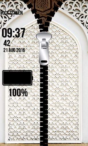 Islamic Zipper Lock Screen screenshot 7