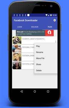 Video Download for facebook screenshot 1