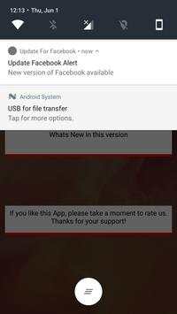 Update Check for Facebook screenshot 3