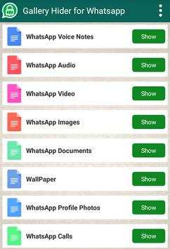 Gallery Hider for Whatsapp screenshot 1