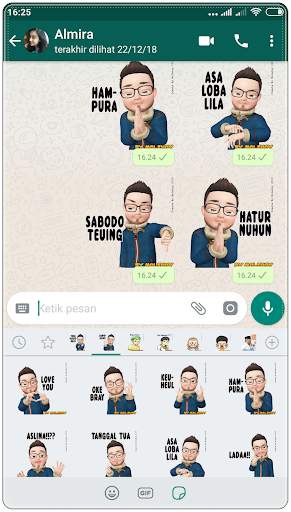 Sunda Stiker Lucu WAStickerApps 5 تصوير الشاشة