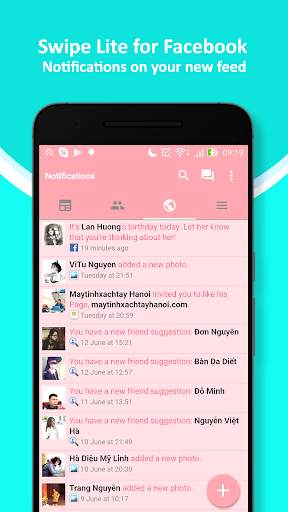 Super Swipe Theme for Facebook screenshot 4