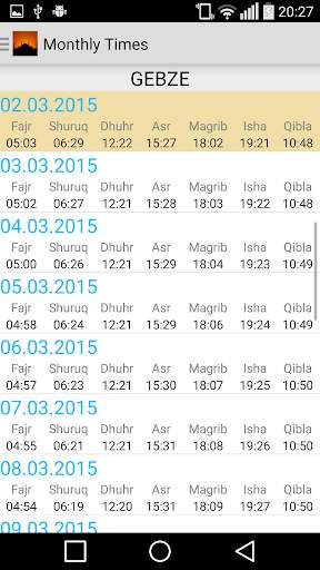 Prayer Times 5 تصوير الشاشة