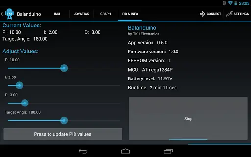 Balanduino Android App screenshot 13