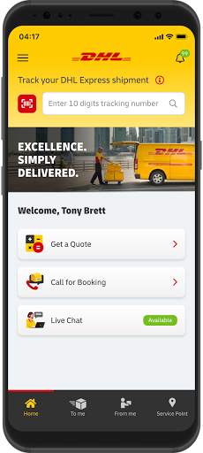 DHL Express Mobile screenshot 1
